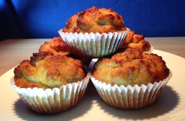 paleo banana and walnut almond muffins